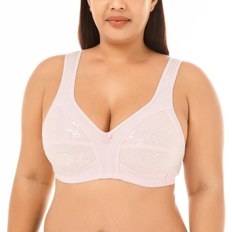 Womens Thin Plus Size Thin Ultimate Lift and Support Fashion Bra - CHALIER