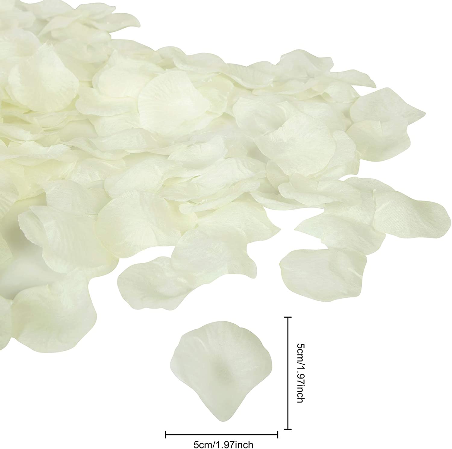 3000 Pcs Rose Petals Artificial Flowers Silk Petals for Valentine's Day Wedding Decor Rose Petals for Romantic Night Bridal Party Decorations