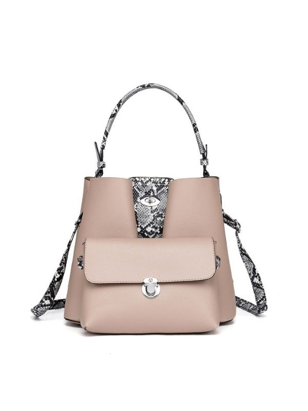 Women Serpentine PU Shoulder Bag