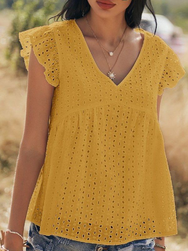 Women's Fashion Top Carved Tank Top