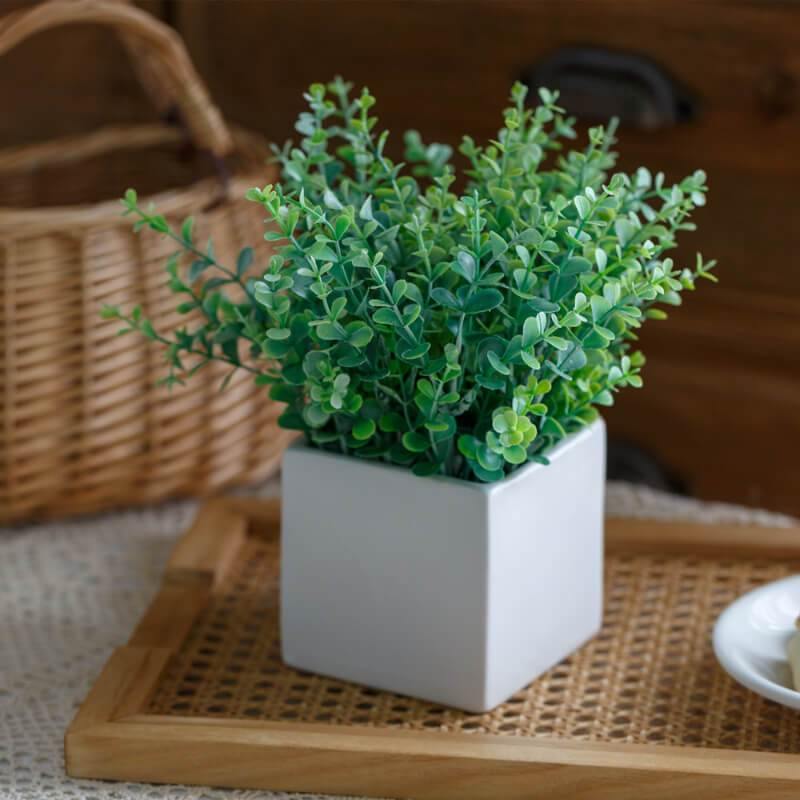 Artificial Flower Potted Fake Flower Combos For Living&Room Table Setting Decoration - CHALIER