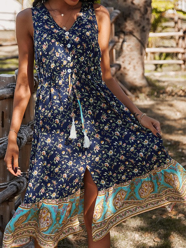 Women's Bohemia Dress Design Long Dress