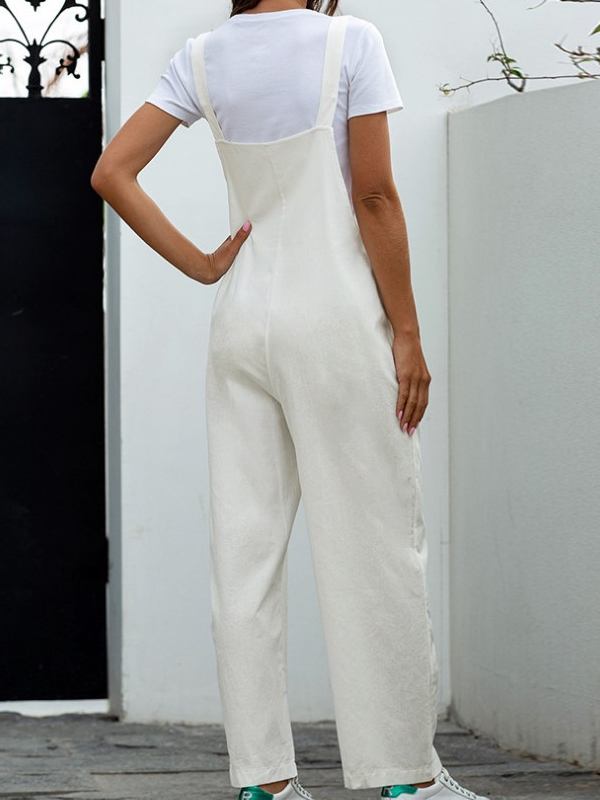Women's Casual Overalls Loose Long Pants