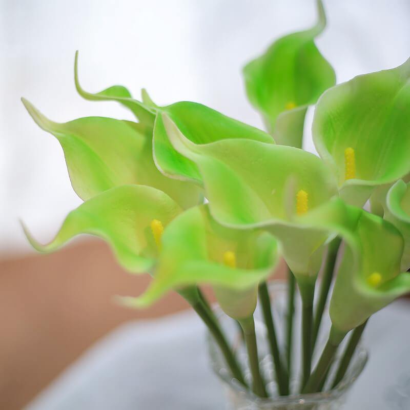 Artificial Calla Lily Bouquet Artificial Flowers For Living Room Table Decoration 10 Flowers Per Bunch - CHALIER