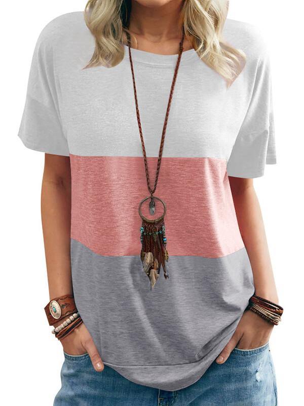 Cotton Causal Short Sleeve T-Shirt&Tops - CHALIER