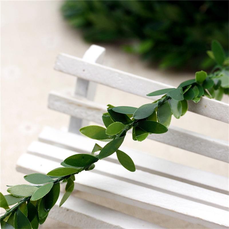 Artificial Leaf Garland Plants Vine Fake Foliage Handmade for Home Decor Wedding Decoration DIY Wreath Silk Flower - CHALIER