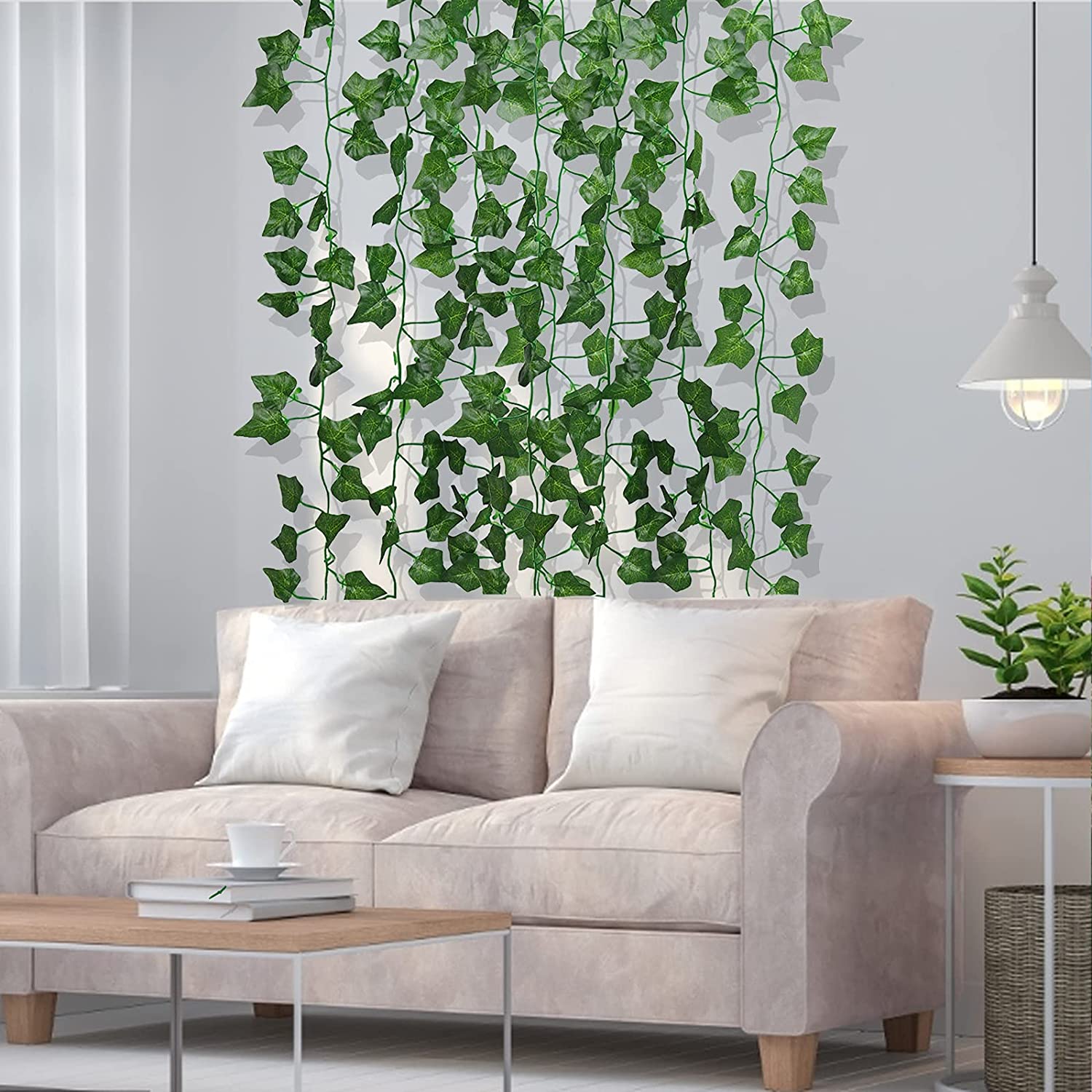 86 FT Artificial Ivy Fake Greenery Leaf Garland Plants Vine Foliage Flowers Hanging for Wedding Party Garden Home Kitchen Office Wall Decoration