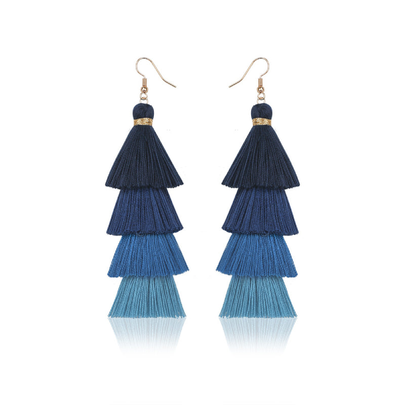 Female Bohemia Earrings Women Fashion Tassels Drop Earrings