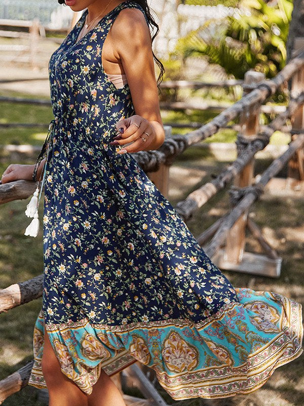 Women's Bohemia Dress Design Long Dress