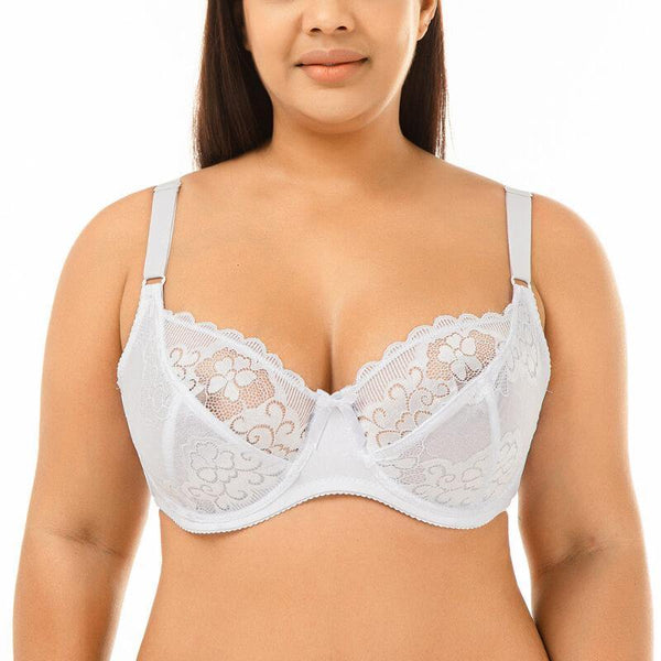 Women Push Up Plus Size Lace Comfort Underwire Sexy Bra - CHALIER