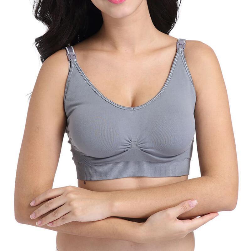 Womens Seamless Sleep Nursing Bra for Breastfeeding Clip Down Maternity Full Coverage Bra - CHALIER