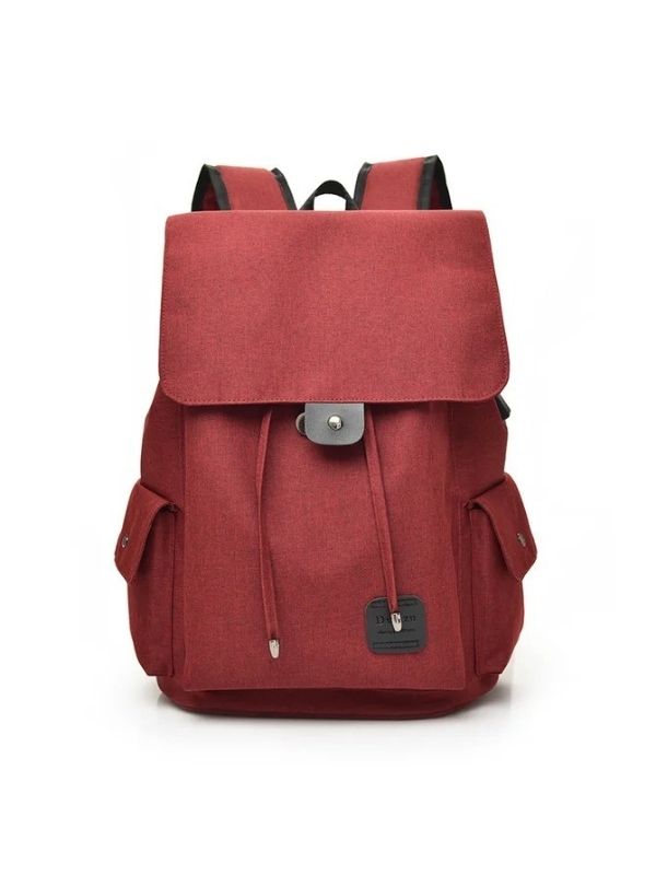 Canvas Backpack Casual USB Interface Charging Backpack
