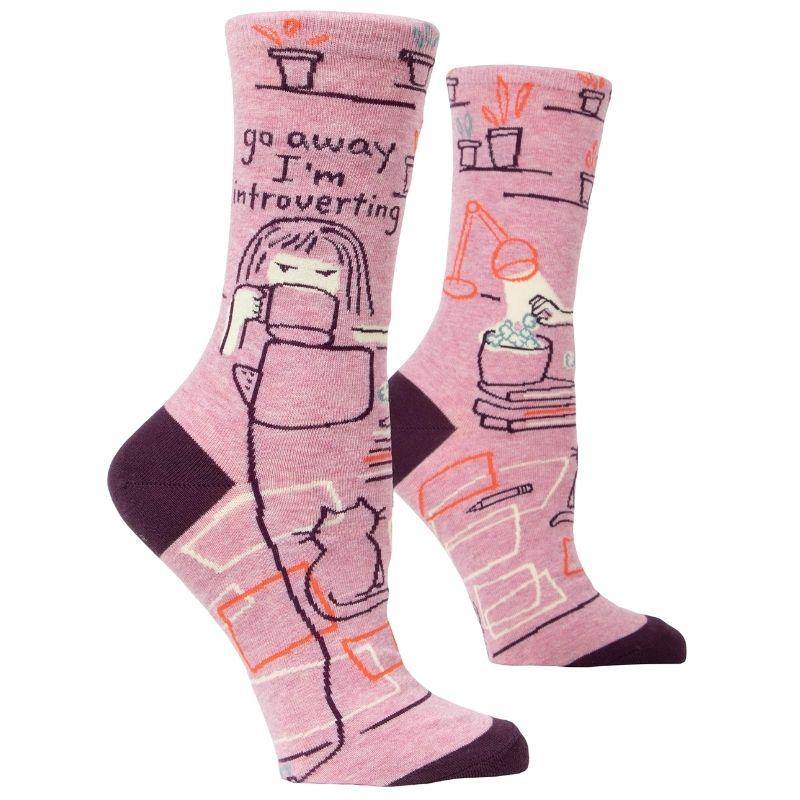 Women Cotton Crew Socks Cartoon Funny Crazy Socks - CHALIER