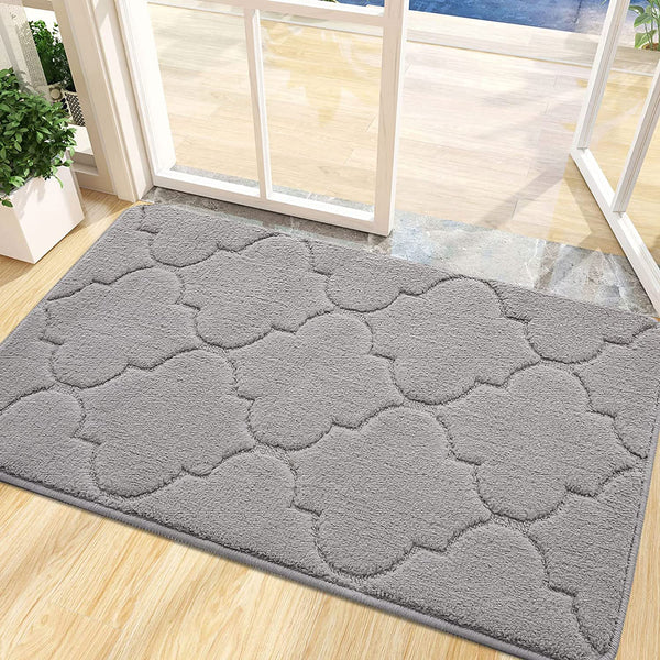 Door Mat Indoor Mat Non Slip Dirt Resist Absorbent Entryway Doormat Low Profile Inside Front Doormats for Entrance