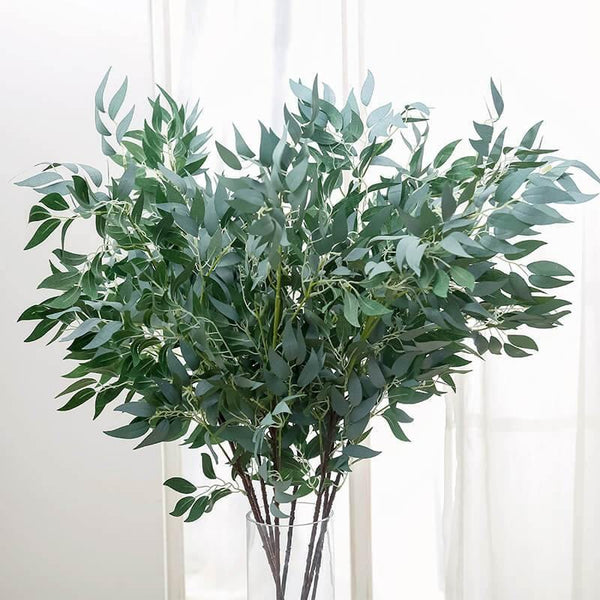 Artificial Willow Bouquet Fake Leaves Fake Plants For Home Christmas Wedding Decoration - CHALIER