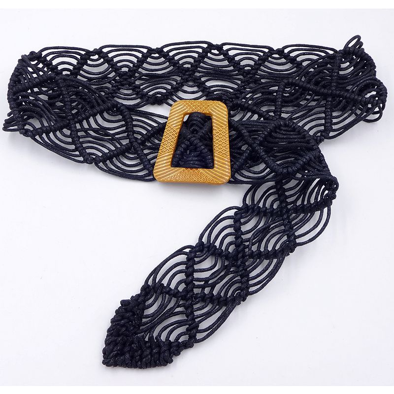 Women Fashion Dress Belt Knitted Bohemia Belt