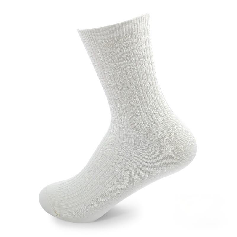 Women Crew Bamboo Fiber Breathable Causal Socks 5 Pairs - CHALIER