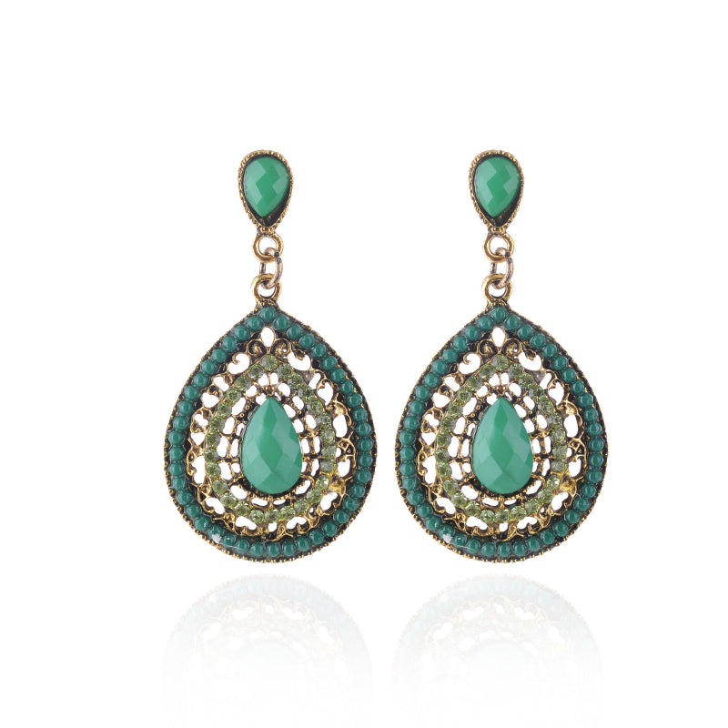 Female Bohemian Earrings Women Circle Drop Earrings