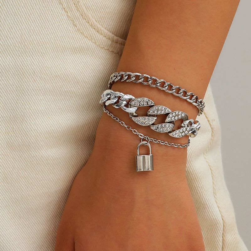 Female Fashionable Bracelets Woman  Silver Design Jewelry