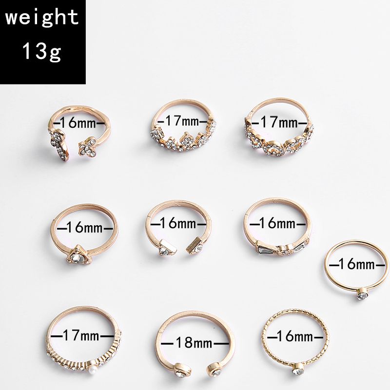 Female Hot Rings Woman Design Fashionable Jewelry Set