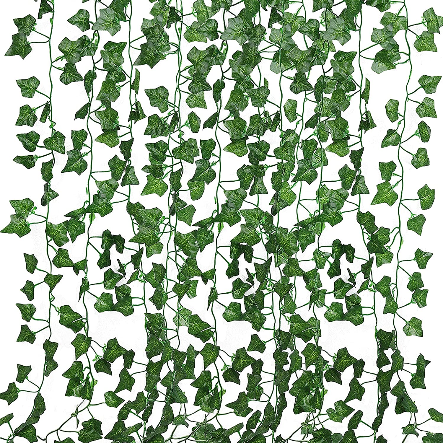 86 FT Artificial Ivy Fake Greenery Leaf Garland Plants Vine Foliage Flowers Hanging for Wedding Party Garden Home Kitchen Office Wall Decoration