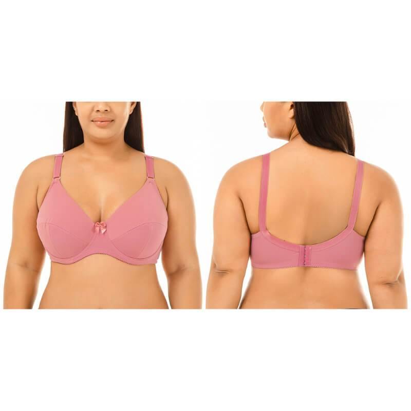 Womens Plus Size Padded Sexy Comfort Full Coverage Push Up Bra - CHALIER