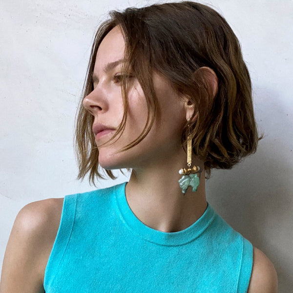 Female Fashionable Earrings Women Asymmetric Drop Earrings