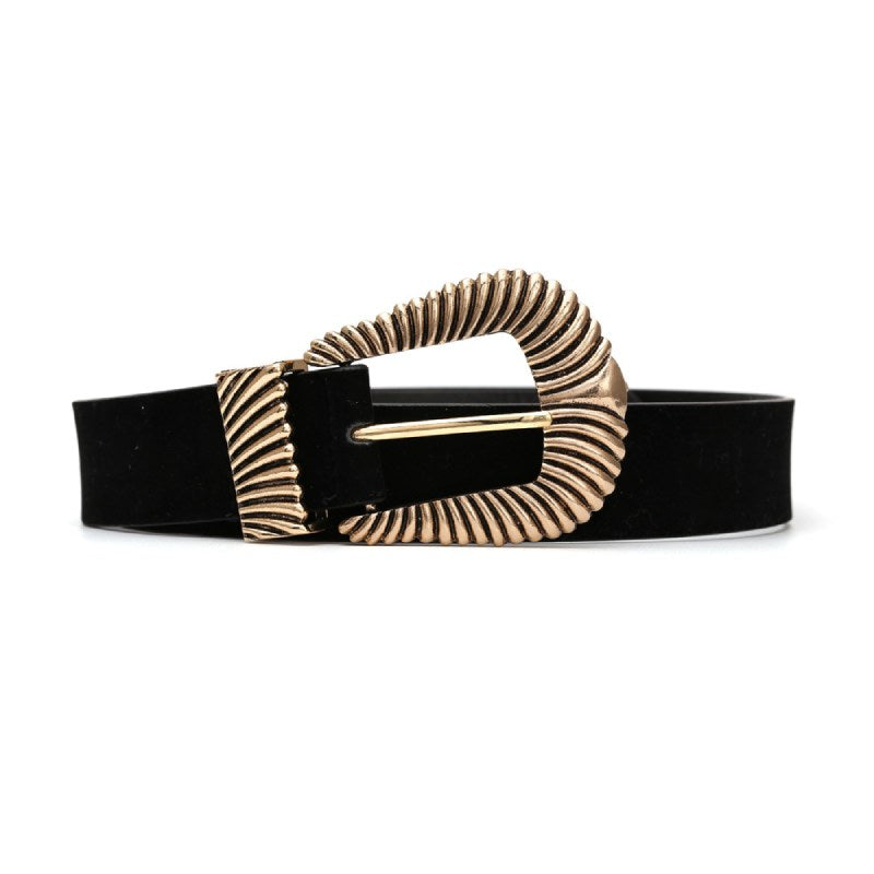 Women Fashion Dress Belt Design Gold Metal Belt