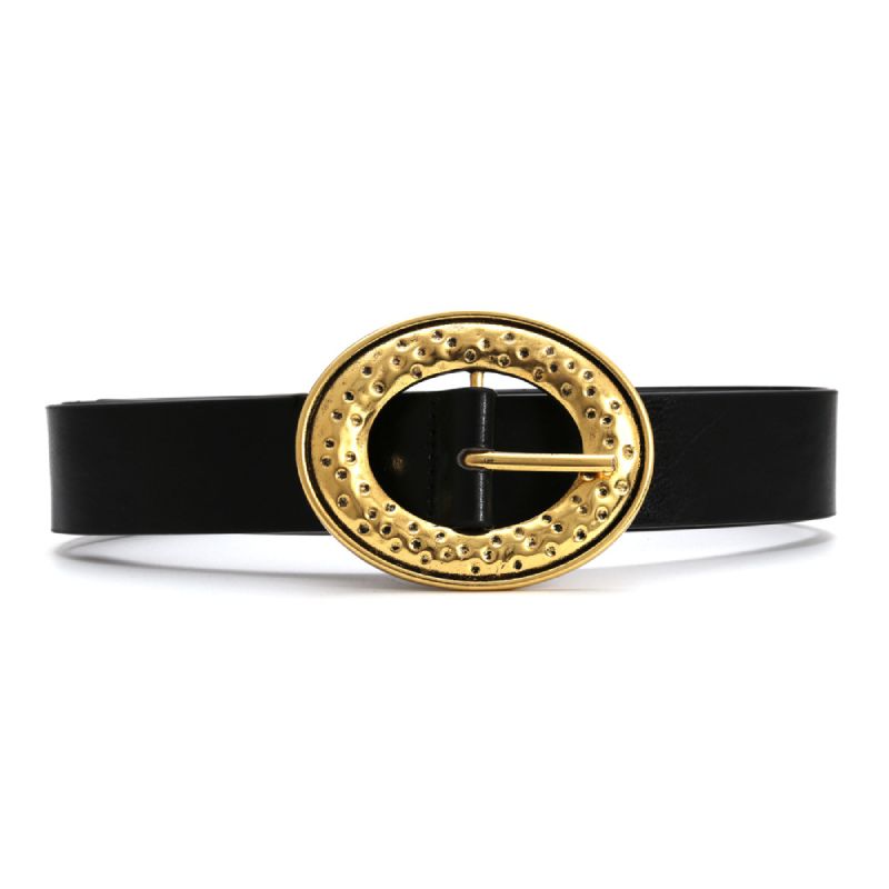 Women Design Dress Belt Fashion Circle Gold Metal Belt