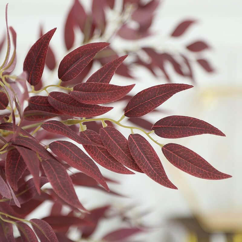 Artificial Willow Bouquet Fake Leaves Fake Plants For Home Christmas Wedding Decoration - CHALIER