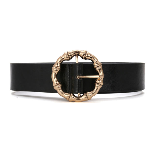 Women Design Dress Belt Fashion Hot Circle Metal Belt