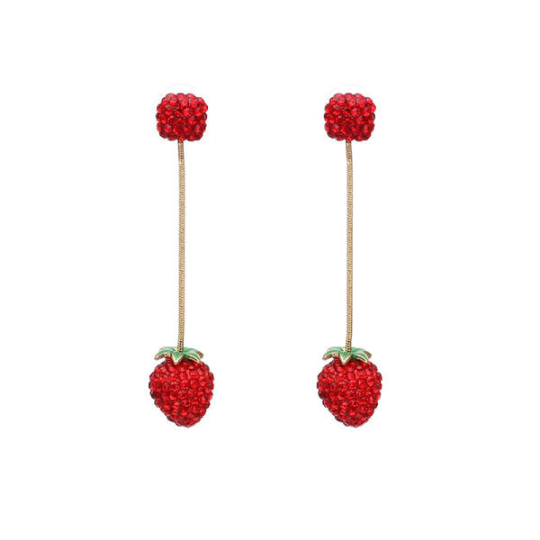 Female Fashionable Earrings Women Strawberry Drop Earrings