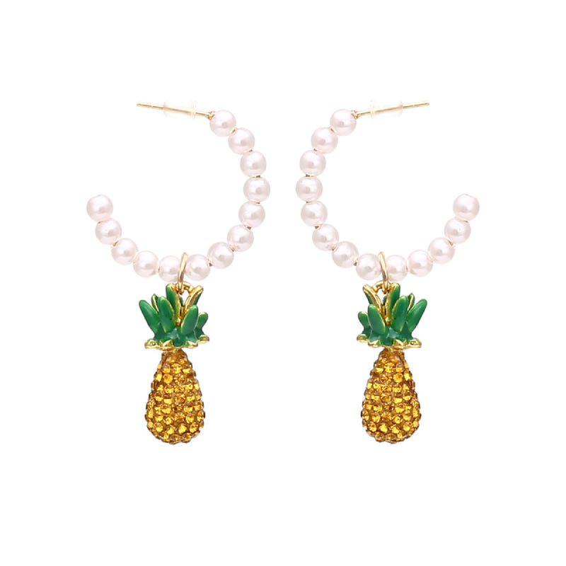 Female Fashionable Earrings Women Pineapple Drop Earrings