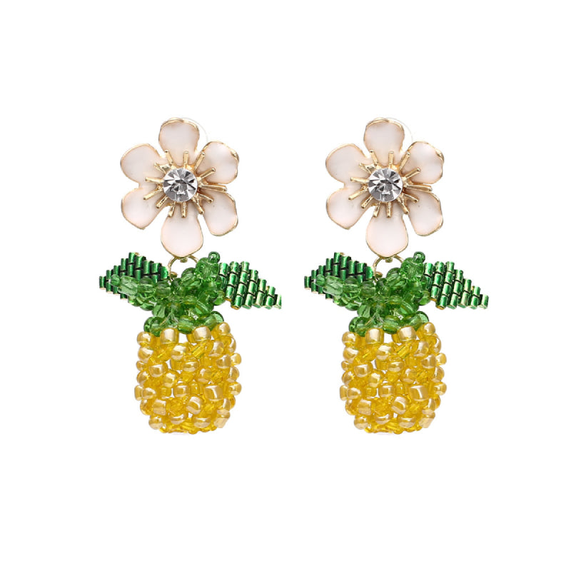 Female Hot Earrings Women Design Pineapple Earrings