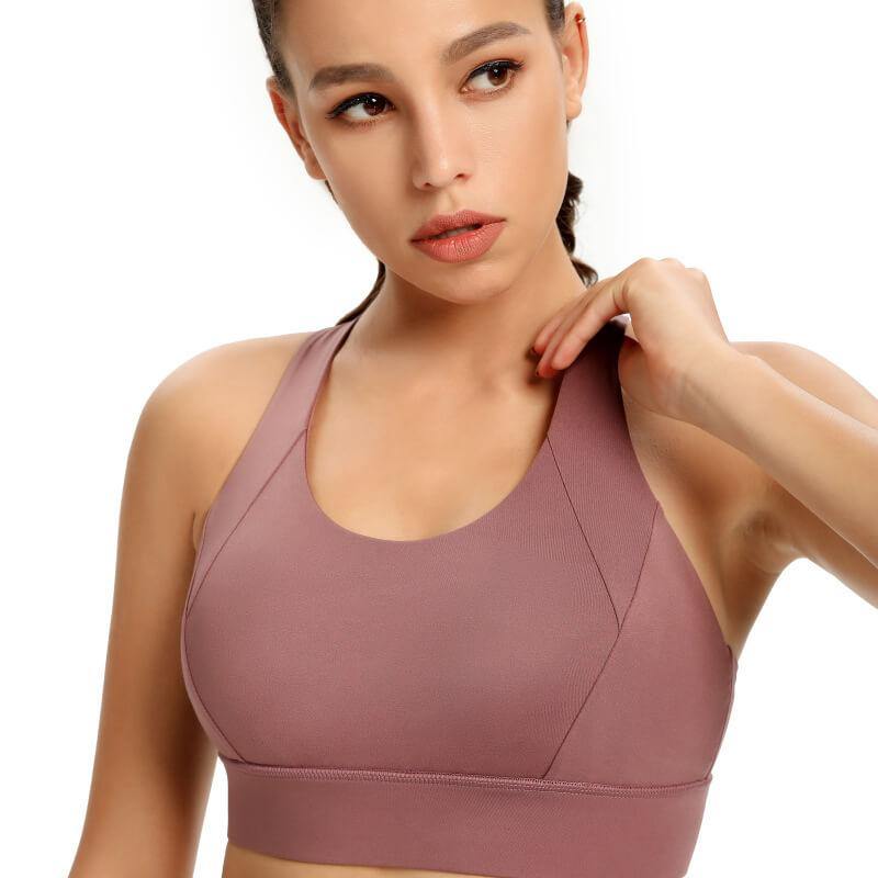 Women Sport Bra Crisscross Removable Pads Bra for Yoga Running Athletic Gym Workout Fitness - CHALIER