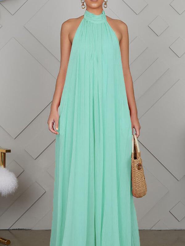 Women Casual Chiffon Loose Backless Jumpsuits - CHALIER