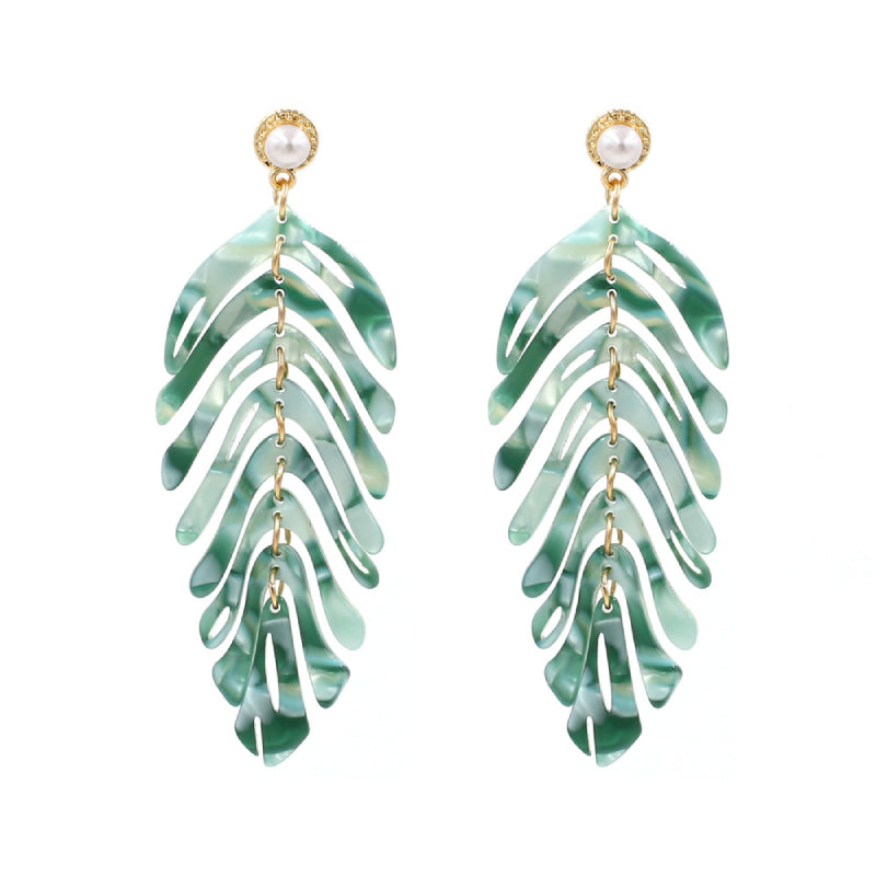 Female Bohemian Earrings Women Design Leaf Earrings