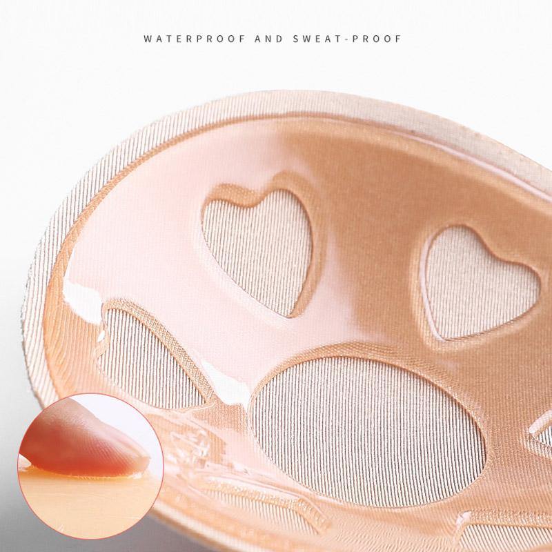 Womens Invisible Push Up Rabbit 2 Pairs Bra Backless Strapless Lifting Silicone - CHALIER