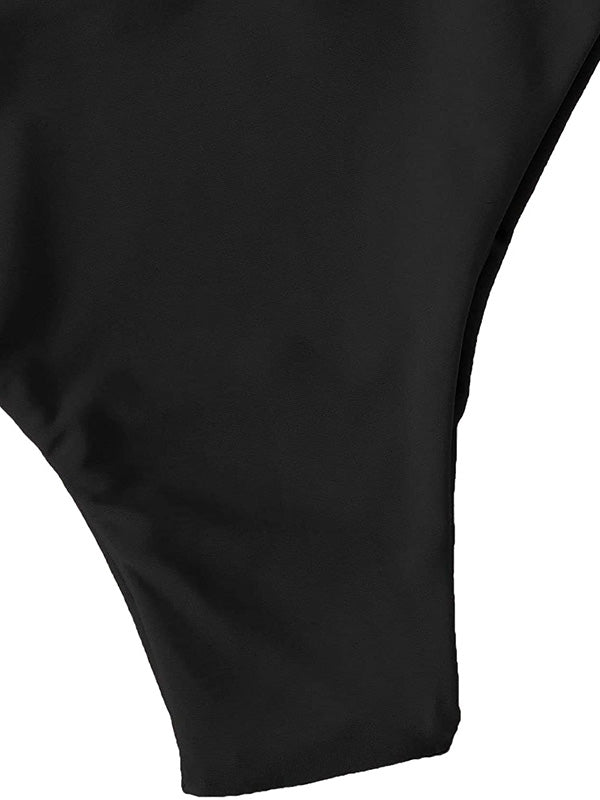 Sexy Strapless Bikini Set Soft Drawstring Two-Piece Swimsuits