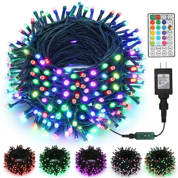 Color Changing String Lights, Christmas Lights 98FT 300 LED String Lights Outdoor Fairy Twinkle Tree Light for Room Indoor Wedding Party Christmas Decorations