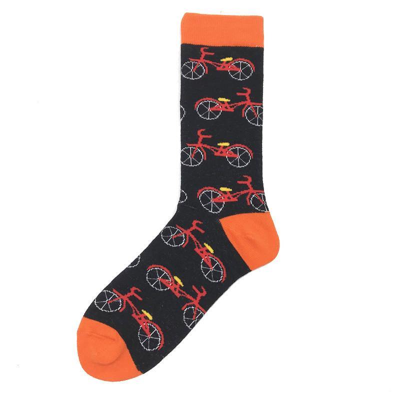 Men's Crazy Creative Colorful fuuny Fashion Food Animals Cotton Socks Crew Gift - CHALIER