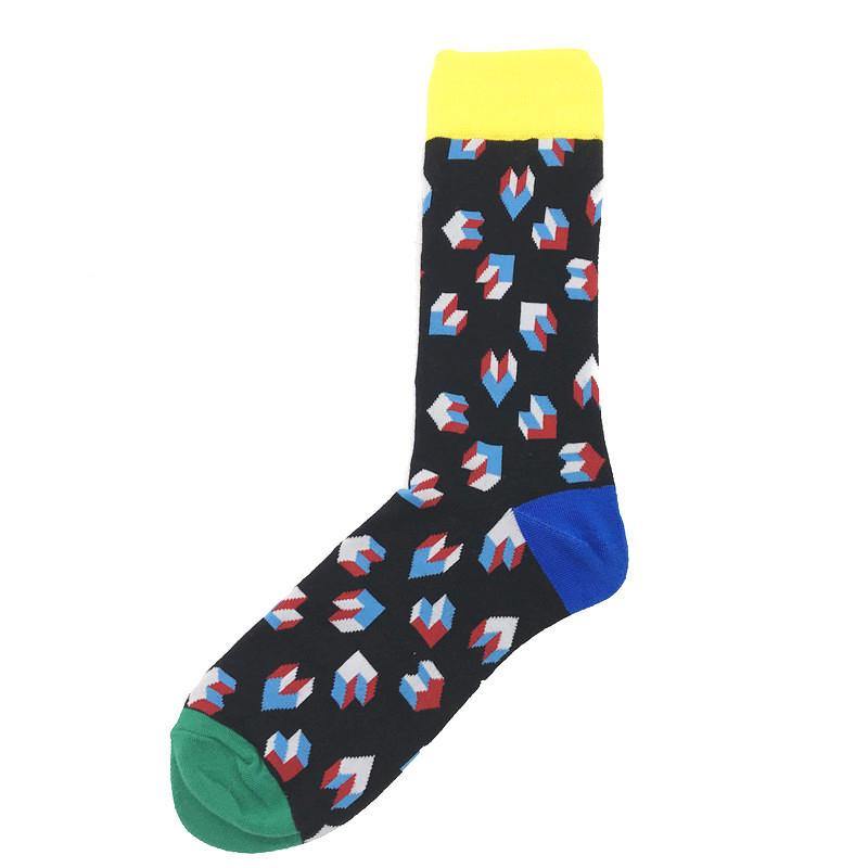 Men's Crazy Creative Colorful fuuny Fashion Food Animals Cotton Socks Crew Gift - CHALIER