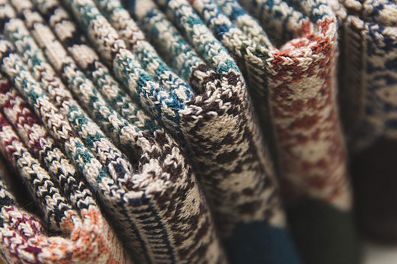 Mens Winter Socks Warm Vintage Exotic Knitted Socks 5 Pairs Gift