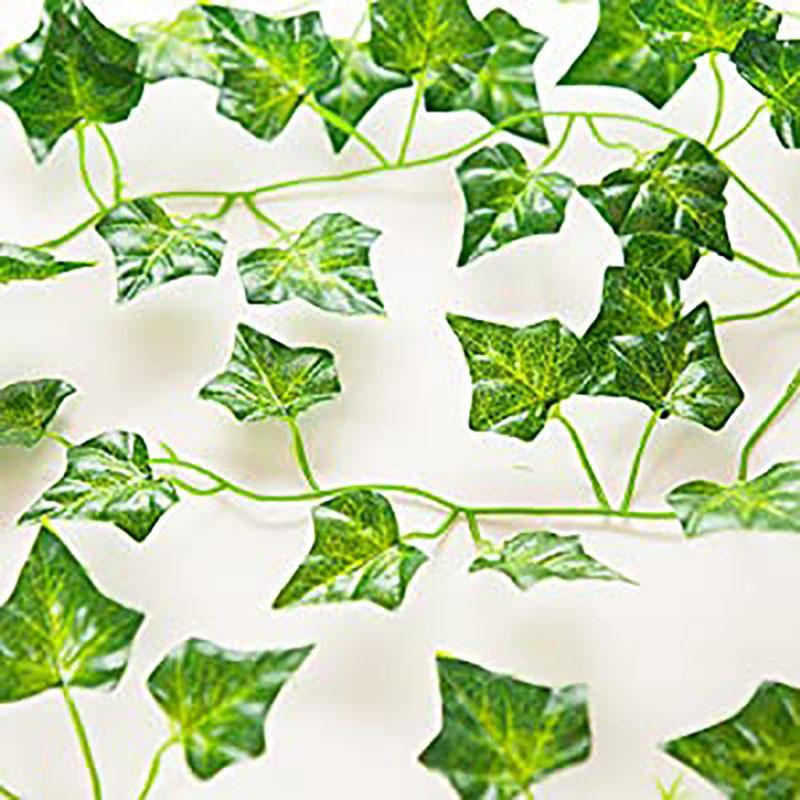Artificial Ivy Leaf Plants Vine Hanging Garland Fake Foliage Flowers Wall Decor Wedding/Home/Office - CHALIER