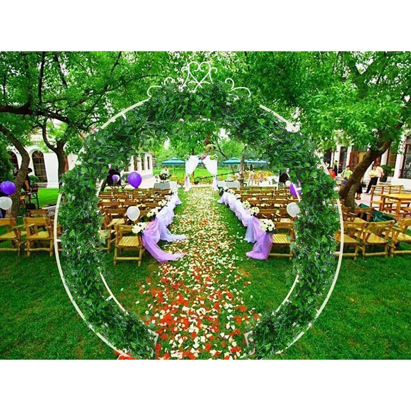 Artificial Ivy Leaf Plants Vine Hanging Garland Fake Foliage Flowers Wall Decor Wedding/Home/Office - CHALIER