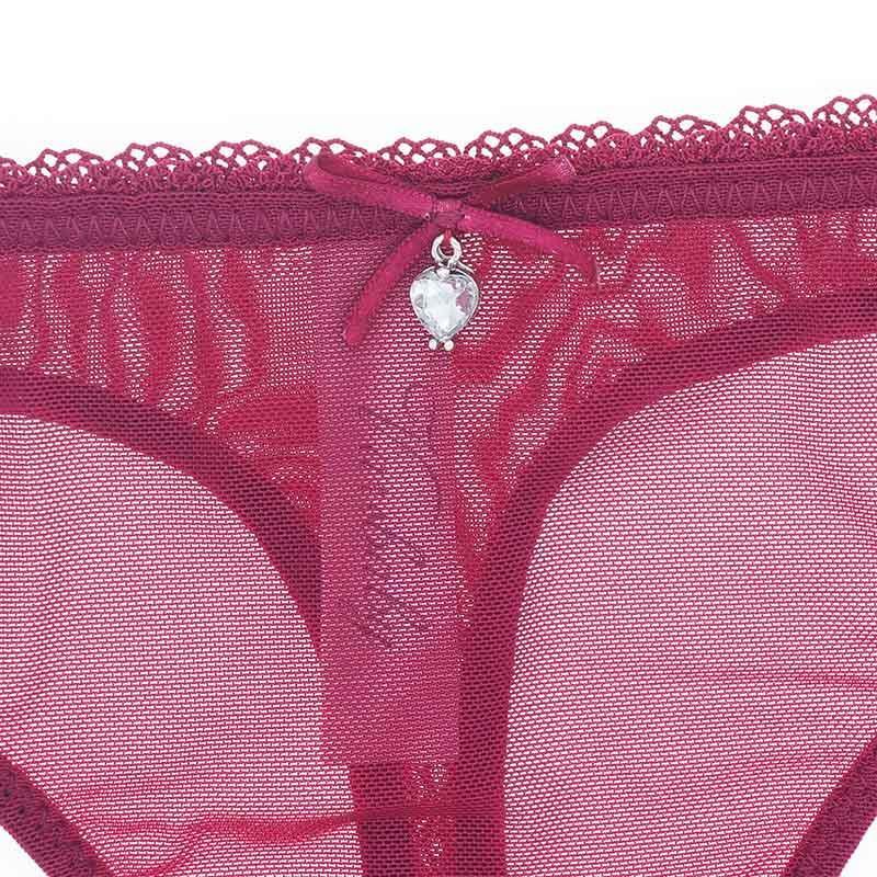 Sexy Lingerie Ultra-thin White Transparent Plus Size Mesh Bra and Panty Rose Set - CHALIER