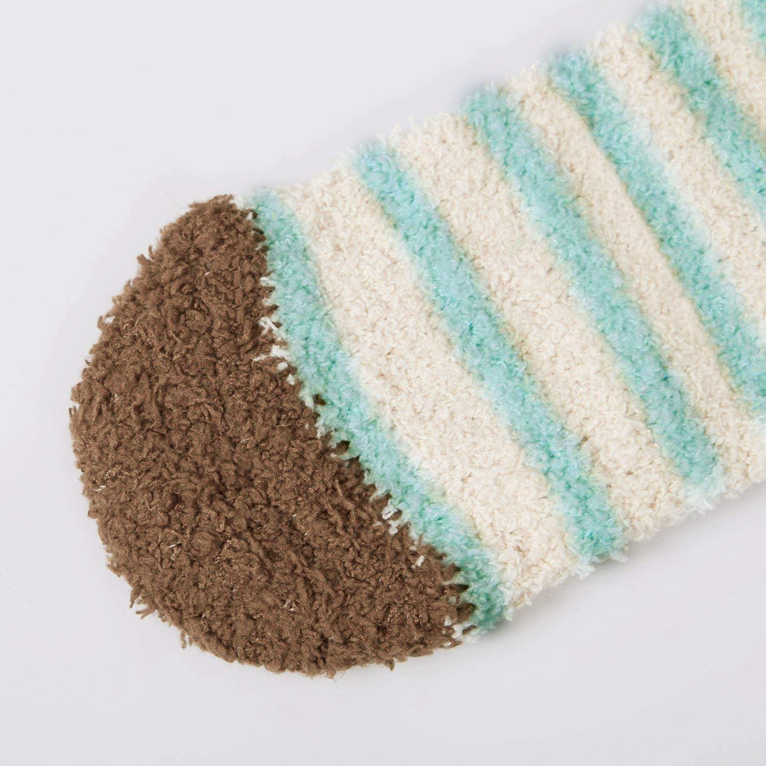 Womens Fuzzy Wool Socks Winter Warm Cute Animals Socks Set 3 Pairs - CHALIER