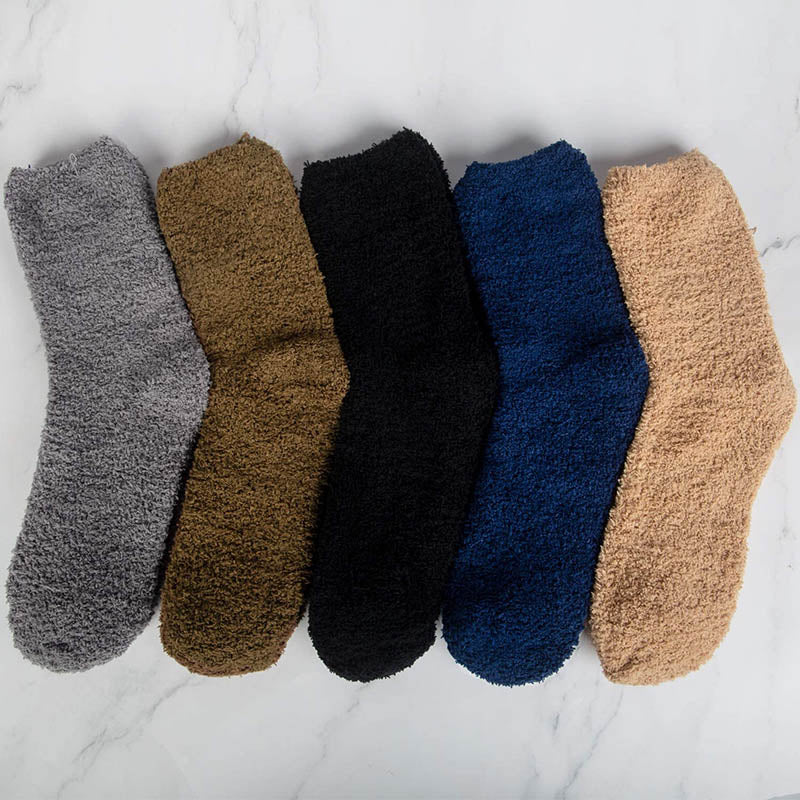 Womens Fuzzy Socks 5 Pairs Winter Cozy Fluffy Slipper Soft Socks Gifts
