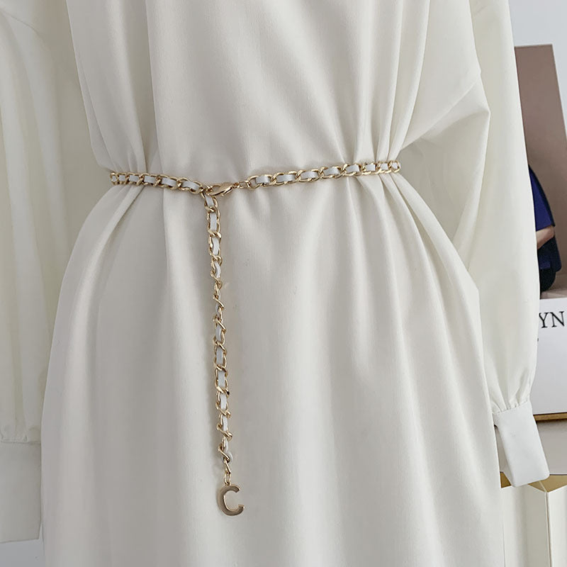 Women Fashion Dress Belt Knitted Bohemia Cool Belt