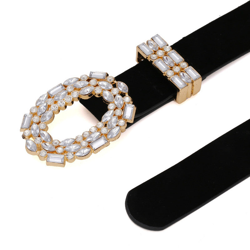 Women Design Dress Belt Fashion Circle Metal Belt